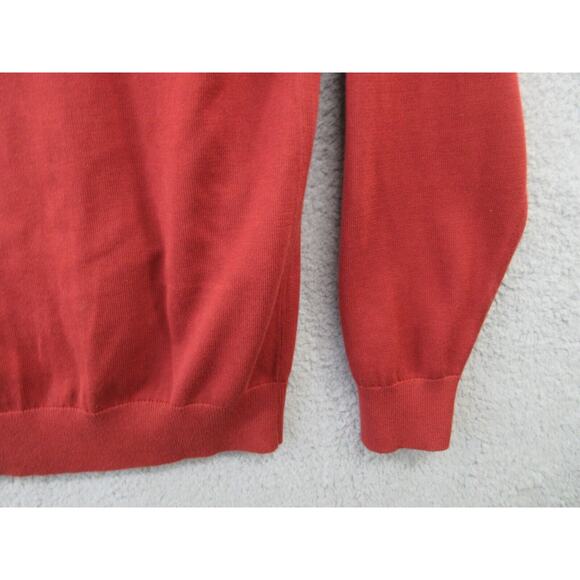 NWT Lands End Cardigan Mens Large Brown Supima Cotton Sweater Button Up Adult - Picture 13 of 14